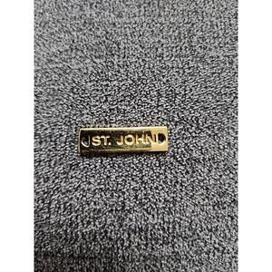Vintage St. John Gold Tone Metal Bar Tag Replacement Clothing Purse